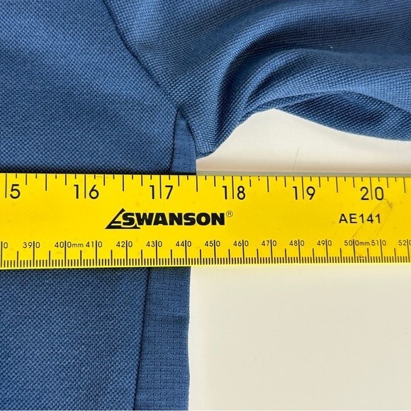 Uniqlo x Theory Blue Pique Slim-Fit Quarter-Zip Shirt XXS - Picture 5 of 8